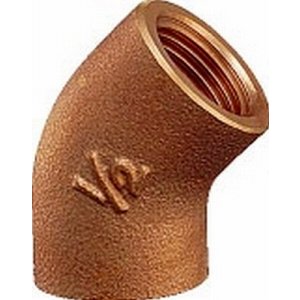 画像: 配管継手 カクダイ　6466-13　砲金45°エルボ [□]