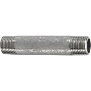 画像: 水栓金具 カクダイ　6476-6×100　ステンレスパイプニップル [□]