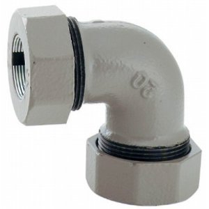 画像: 配管材 カクダイ　649-833-13　３管兼用ジョイント エルボ [□]