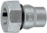 画像: 水栓金具 カクダイ　649-847-40W　3管兼用ジョイント　メスアダプター(白) [□]