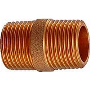 画像: 配管継手 カクダイ　6499-25　砲金丸ニップル [□]