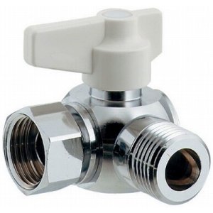 画像: バルブ カクダイ　650-215-13　アングル型ボールバルブ//片ナットつき [□]