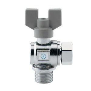 画像: 水栓金具 カクダイ　650-415-13　アングル型ボールバルブ（片ナットつき） [□]