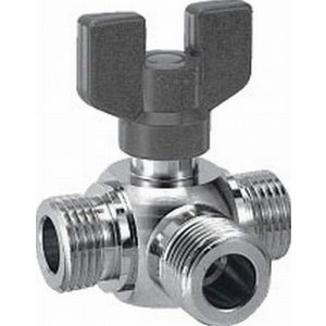 画像: バルブ カクダイ　6502　三方ボール切替弁 13 [□]