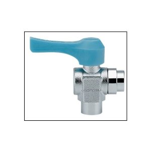 画像: バルブ カクダイ　651-854-6　アングル型ミニチュアボールバルブ [□]