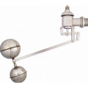 画像: 水栓金具 カクダイ　6608-40　複式ステンレスボールタップ [□]