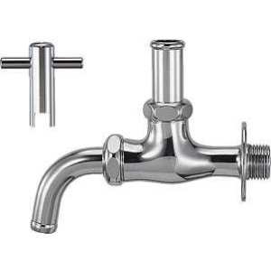 画像: 水栓 カクダイ　7015BL　共用万能ホーム水栓(首長かぎ式) [□]