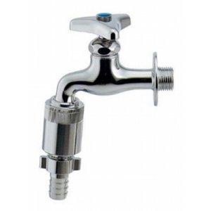 画像: ガーデニング カクダイ 703-000-13 カップリング付き横水栓(バキュームブレーカ)