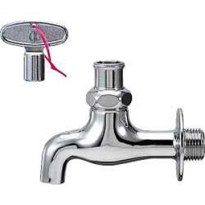 画像: 水栓 カクダイ　7035　共用横水栓(かぎ式) 13 [□]