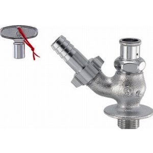 画像: カクダイ　7036J-20　共用散水栓（かぎ式） 逆流防止機能付 [□]