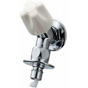 画像: 水栓 カクダイ　721-517-13　洗濯機用水栓(ストッパーつき)//送り座つき