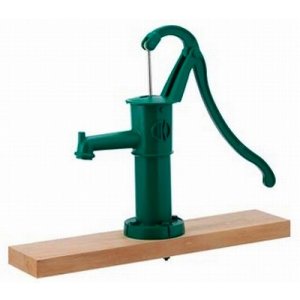 画像: ガーデニング カクダイ　734-043-32　ガーデンポンプ(台つき) グリーン [■]