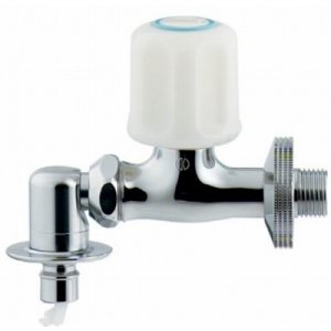 画像: 水栓金具 カクダイ　737-001-13　洗濯機用水栓（ストッパーつき） [□]