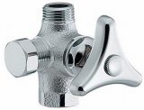 画像: 止水栓 カクダイ　783-524-13　ストレート形分岐金具胴体 [□]