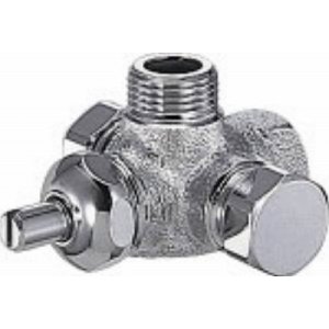 画像: 止水栓 カクダイ　7843　アングル形分岐金具胴体 [□]