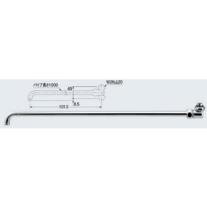 画像: 水栓金具 カクダイ 795-851 フリーカットSUパイプ