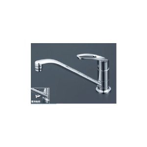 画像: 混合栓 KVK　KM5011UT　マルチリフォーム水栓 取付穴兼用型 流し台用シングルレバー式混合栓
