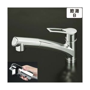 混合栓 KVK KM5021TEC 流し台用シングルレバー式シャワー付混合