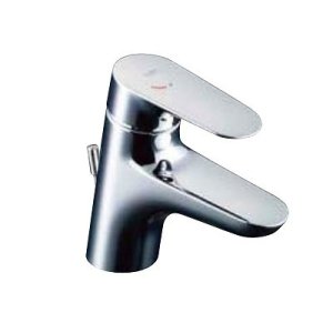 画像: 水栓金具 INAX/LIXIL　LF-WF340SYC　洗面器・手洗器用 クロマーレS(エコハンドル)  一般地・寒冷地共用 排水栓なし [★]