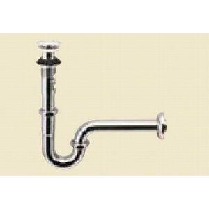 画像: 水栓部品 INAX/LIXIL　LF-WN7PCFL　洗面器・手洗器用セット金具 排水金具 壁排水Pトラップ(排水口カバー付)
