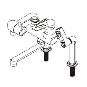 画像: ワンレバー式混合水栓 イトミック　MZ-3N3P　まぜまぜP MZ-N3Pシリーズ 床置型給湯器ES-DWシリーズ専用 立ち上がり配管 [§【本体同時購入のみ】]