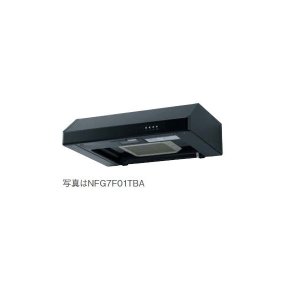 画像: レンジフード ノーリツ　NFG6F01TBA　平型（ターボファン）60cmタイプ ブラック 幕板別売 [♭♪]