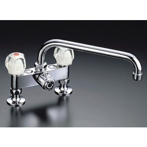 画像: 水栓金具 INAX/LIXIL　SF-135K(260)-G　キッチン用 ツーホール 2ハンドル混合 一般水栓 逆止弁付 一般地 受注生産 [★§]