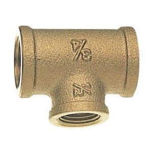 画像: 配管用品 三栄水栓　T770-1-A-20X20X13　砲金異径チーズ 砲金ツギテ・ソケット・エルボ