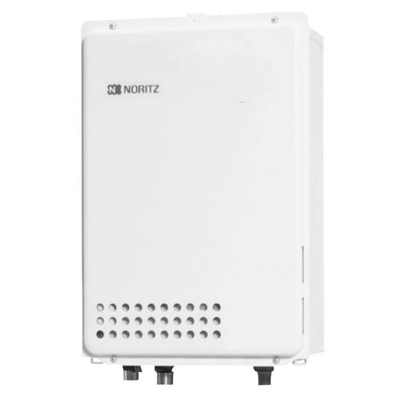 画像1: ガス給湯器 ノーリツ　GQ-2437WX-TB BL　 リモコン別売 給湯専用 ユコアGQ-WX オートストップ PS扉内後方排気延長形（PS標準後方排気延長）24号[♪] (1)