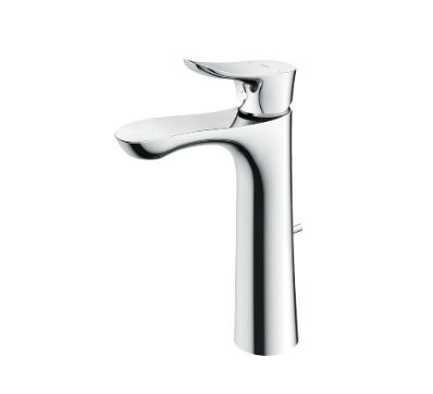 画像1: TOTO 洗面所用水栓　TLG01305JA　台付シングル混合水栓 逆止弁 ワンプッシュ式 一般地/寒冷地共用 [■] (1)