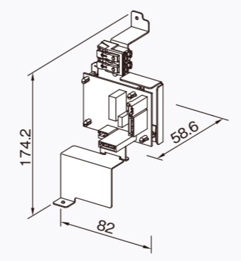 画像1: 給湯器 部材 ノーリツ 【換気扇連動リレーセット 0709359】 バスイング(GTS)専用部材 (1)