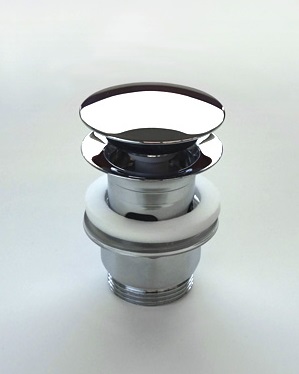 画像1: セラトレーディング　CET740R　 ダイレクトプッシュ排水ヘッド部 クロム [♪] (1)