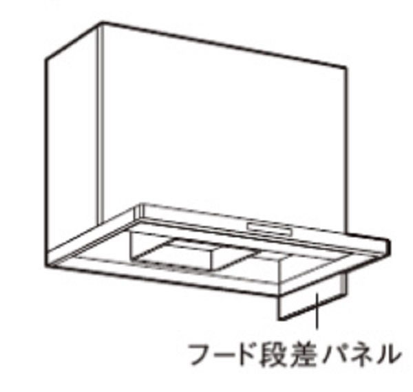 画像1: パロマ 【DP-VUA(K)】 化粧部材 VRAT専用部材 フード段差パネル ブラック (タカラ製) (1)