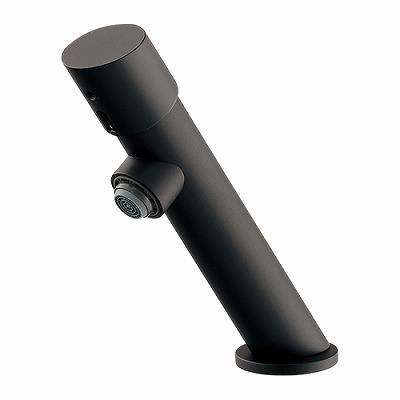 画像1: 水栓金具 カクダイ　716-321-D　自閉立水栓 マットブラック (1)