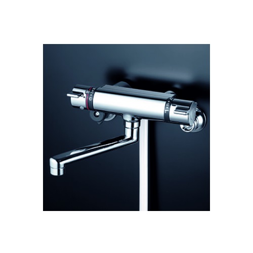 画像1: KVK　KF800WTJS　サーモスタット式シャワー 浄水シャワーヘッド付 170mmパイプ付 寒冷地用 (1)