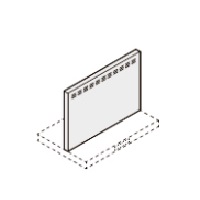 画像1: サンウェーブ/LIXIL　RFP-7-665HK　レンジフード別売パーツ ASRシリーズ用金属幕板 高さ70cm用 間口75cm ブラック [♪△] (1)