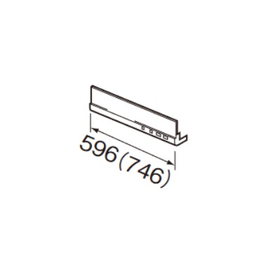 画像1: クリナップ　RFC-60H　化粧幕板取付フレーム 平型レンジフード用幕板 対応機種60HA/60HB [♪△]　 (1)