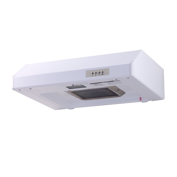 画像1: 高須産業 WFT-60A-W レンジフード 浅形フード 幅600mm ターボファン 排気 強弱仕様 パイプ径φ150 ホワイト [♪【本州のみ配送可】] (1)