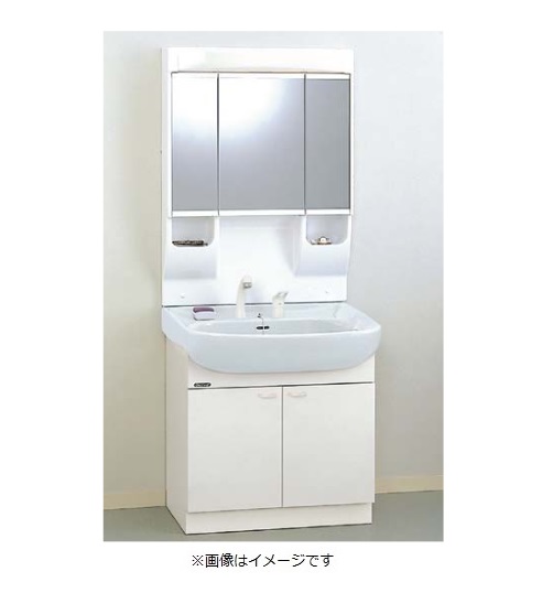 画像1: クリナップ 【M-753CHVH + BTSL75TVHJTS】 BTSシリーズ 間口75cm ミラーキャビネット(3面鏡・くもり止めヒーター付)+洗面化粧台開きタイプ  [♪△] (1)