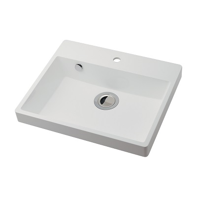 画像1: 洗面所 カクダイ　493-209　食洗面器 半埋め [♪■] (1)