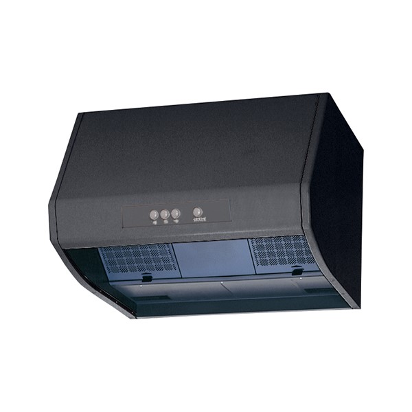画像1: 三菱　V-602K9-BK-M　換気扇 台所 レンジフード 60cm幅 レンジフードファン ブース形(深形) 上幕板なしタイプ ブラック (V-602K8-BK-Mの後継品) [♪] (1)