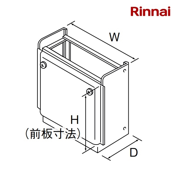 画像1: リンナイ【ROP-E201A-UW650 26-1640】据置台 650×480×259 ガス給湯器 部材 (1)