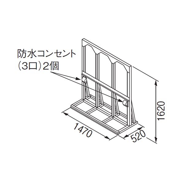 画像1: リンナイ 【UOP-5001STD-3S 23-2314】 連結スタンド3S 業務用ガス給湯器 部材 [♪] (1)