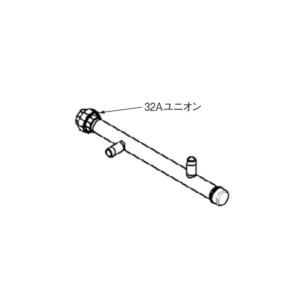 画像1: リンナイ 【UOP-SE50GHS-2W32A 23-5779】 ガス配管セット2W32 全長600.5mm 業務用ガス給湯器 部材 (1)