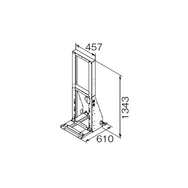 画像1: リンナイ 【UOP-A32W2-STD 23-4587】 連結スタンドW2 業務用ガス給湯器 部材 [♪] (1)