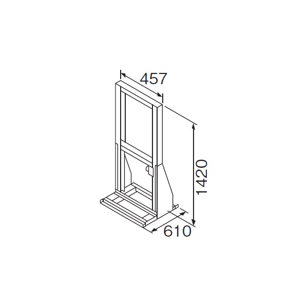 画像1: リンナイ 【UOP-E32W2-STD 23-3872】 連結スタンドW2 業務用ガス給湯器 部材 [♪] (1)