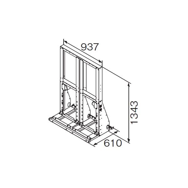 画像1: リンナイ 【UOP-A32W4-STD 23-4595】 連結スタンドW4 業務用ガス給湯器 部材 [♪] (1)