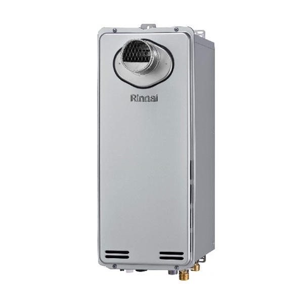 画像1: リンナイ [RUF-SE2015SAT(B) 都市ガス] ガスふろ給湯器 スリムタイプ エコジョーズ 20号 オート PS扉内設置型/PS前排気型 排気延長不可 給湯・給水接続15A リモコン別売 (1)