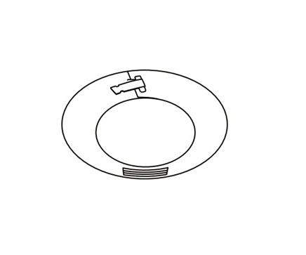 画像1: パロマ FEKRT-60 給湯器部材 メガネリング(2枚入り) (1)