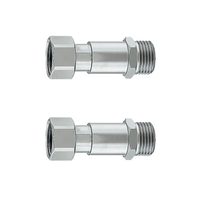画像1: カクダイ 613-210-13 水栓金具 片ナット継足しユニオン 2個入 (1)
